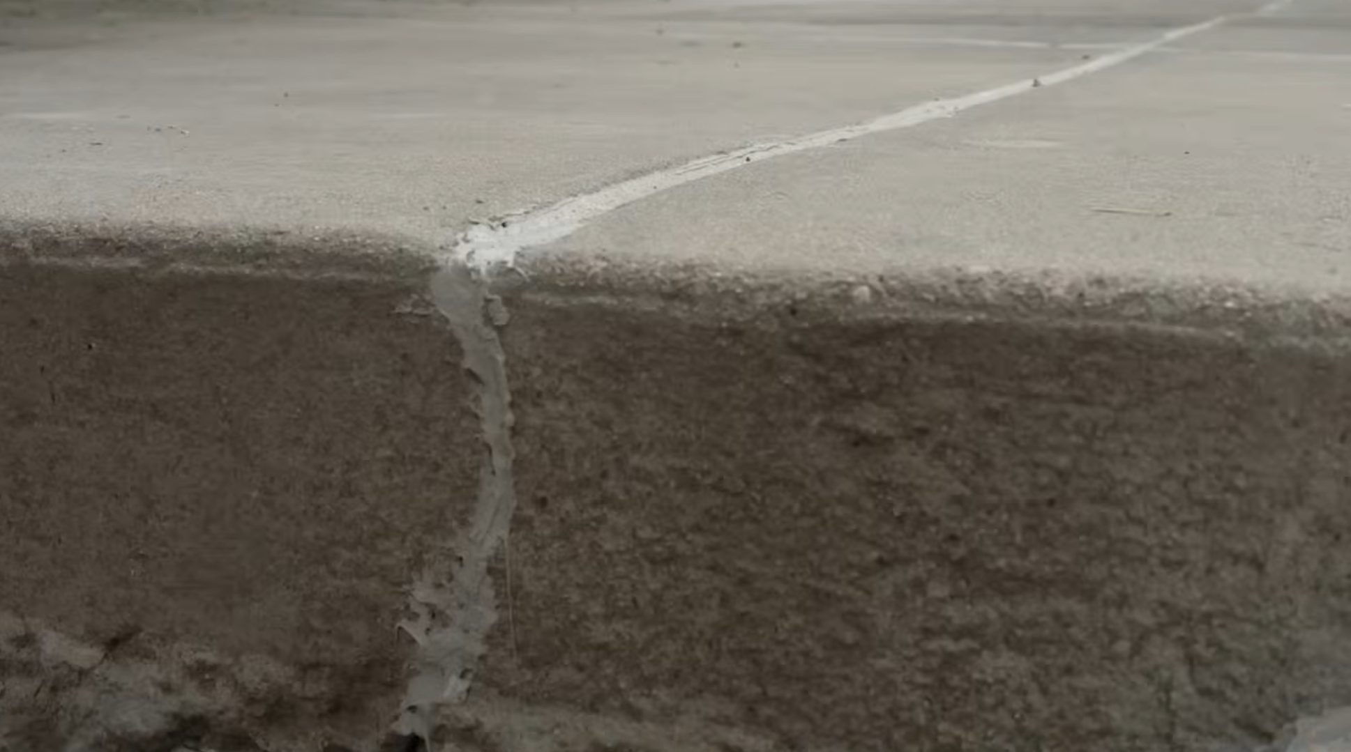 After concrete leveling - level driveway restored