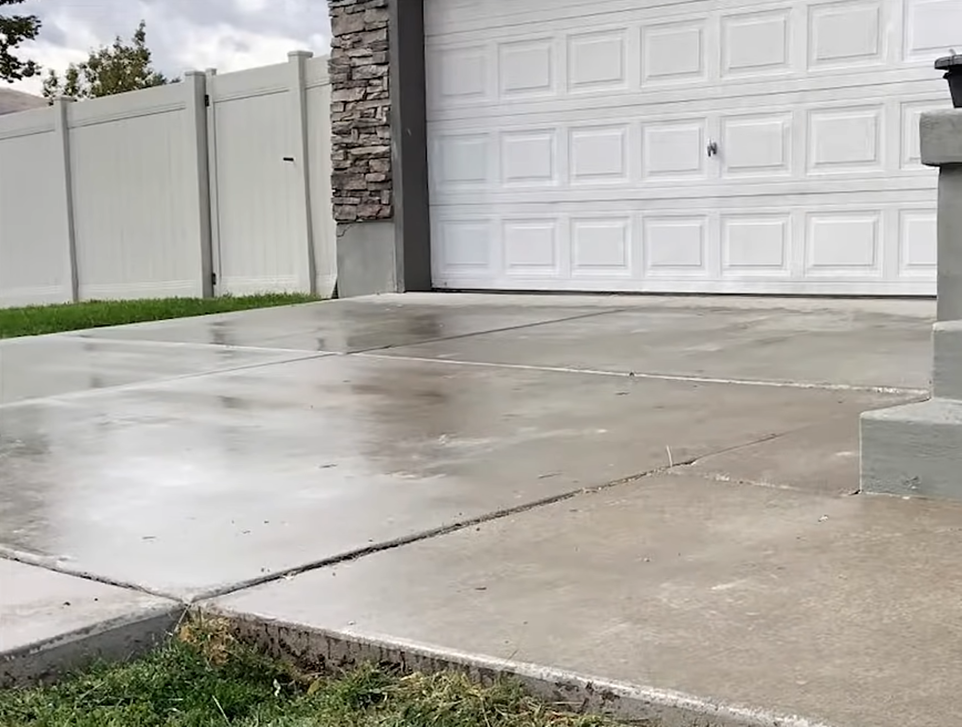 Concrete lifting crew on a job site